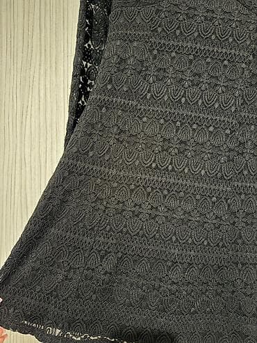 qiz sumkalari: Qadın paltarları dəsti 1) Qara qipurlu don - Rəng: qara - Material — 2