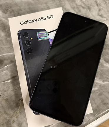 samsung galaxy a 11: Samsung Galaxy A55, 128 GB, rəng - Mavi, Sensor — 2