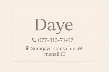 sağlam uşaqa baxıcı: Xidmət: Dayə Təsvir: - Peşəkar uşaq baxımı və gündəlik qayğı - Uşağın — 1