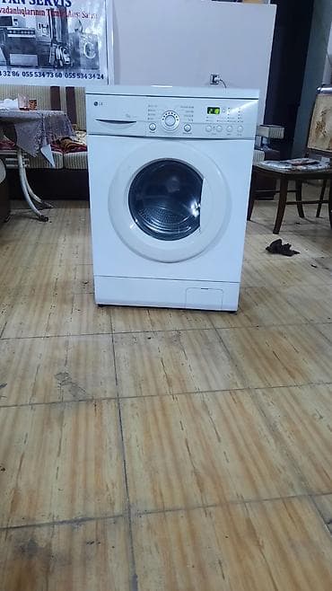 Texnikanın təmiri: LG paltaryuyan maşın – ön yükləməli, 5 kq tutum Xüsusiyyətlər: - Ön — 4