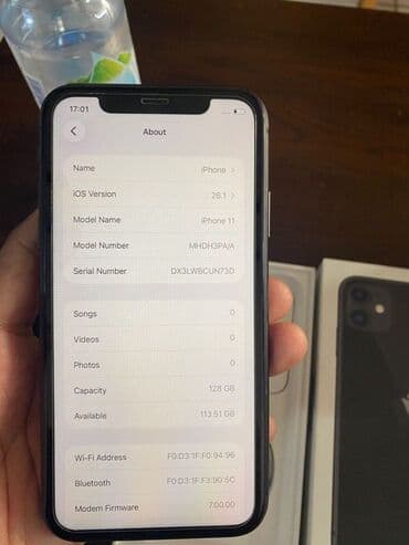 iphone 12 256 gb qiymeti: IPhone 11, 128 GB, Space Gray, Face ID — 6