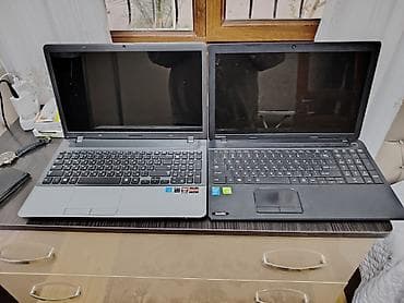İki ədəd noutbuk dəsti 1) Samsung noutbuk - Korpus: gümüş rəng, tam