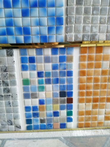 yeni oboy modelleri: Mozaika kafel kolleksiyası - Kvadrat formalı mozaika plitələr – — 1