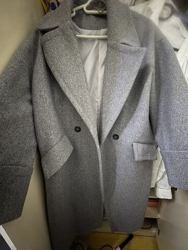 Palto, M, L, rəng - Boz