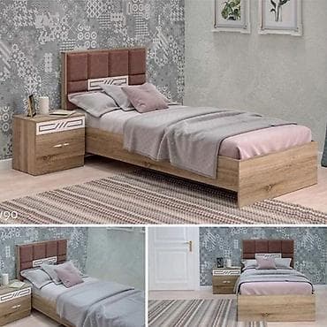 dəmir carpayi: Yeni, Təknəfərlik çarpayı, Bazalı, Matrassız — 3