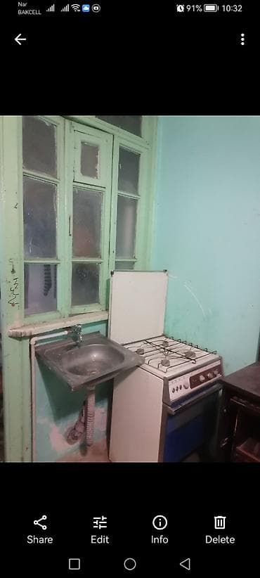 13 kv. m, 1 otaqlı, Su, İnternet, İşıq