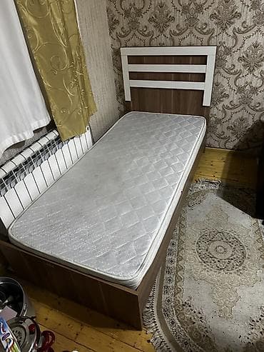 İşlənmiş, Təknəfərlik çarpayı, Bazalı, Matras ilə, Siyirməsiz