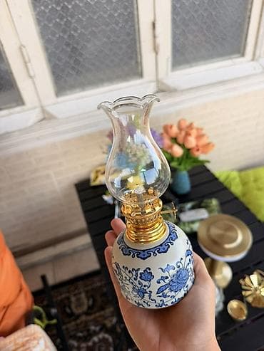 İdman və hobbi: Yenidir keramika dır, Yağ lampası – dekorativ porcelan gövdəli, şüşə — 5