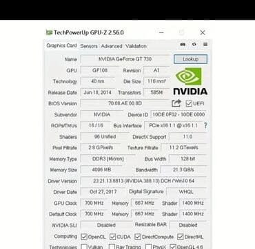 notebook ehtiyat hisseleri: Videokart NVidia GeForce GT 730, 4 GB, Yeni — 1