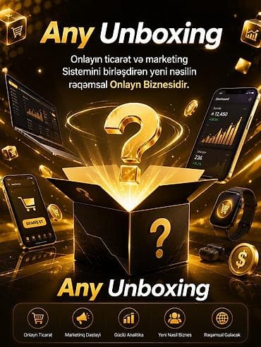 онлайн работа с телефона: Məhsul/Xidmət: Any Unboxing – onlayn ticarət və marketinq sistemini — 4