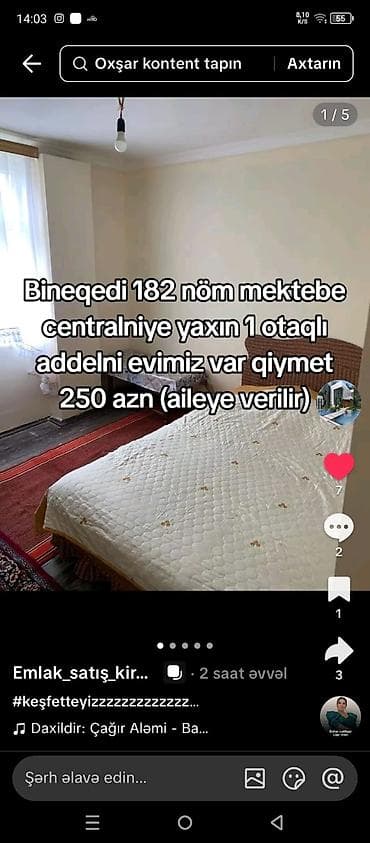 şirvanda kirayə evler: 50 kv. m, 2 otaqlı, Kombi, Qaz, İşıq — 10