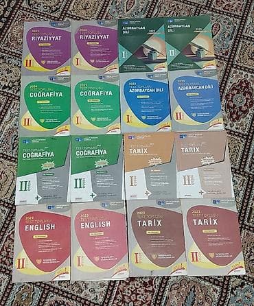 Abituriyentlər üçün test topluları və fənn vəsaitləri paketi Məzmun