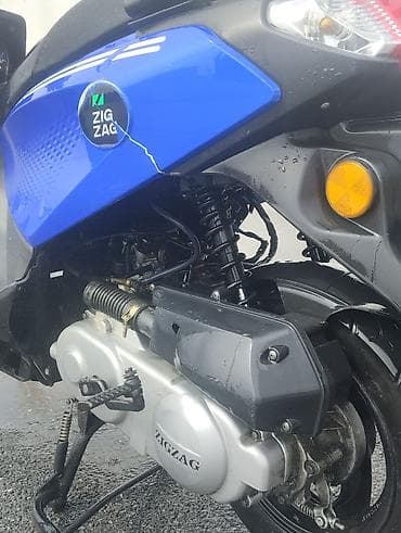turbo az motor: ZIGZAG skuter - Rəng: mavi - Kuzovda “ZIGZAG” brend yazıları və — 2