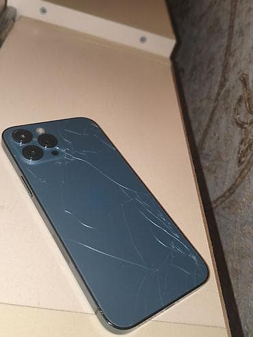 airpods max: IPhone 12 Pro Max, 128 GB, Mavi, Qırıq — 1