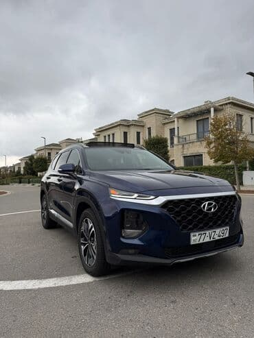 bmw x7 2009: Hyundai Santa Fe – mavi rəngli, şəhər və uzun yol üçün ideal ailəvi — 2