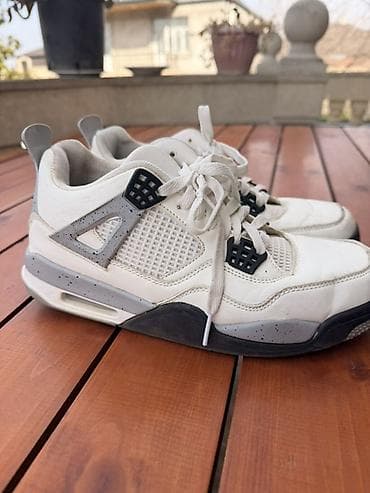 nike tech: Nike Air Jordan 4 “White/Cement Grey” idman ayaqqabısı - Model: Air — 3