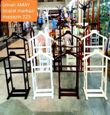 вешалка для одежды баку: Asılqanlar paltar asmaq üçün. təzə. ünvan AMAY ticarət mərkəzi ağ — 1