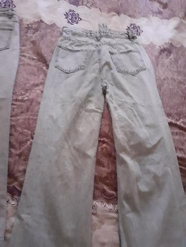 qadin geyim: Şalvar, Zara, XS, rəng - Qırmızı — 9