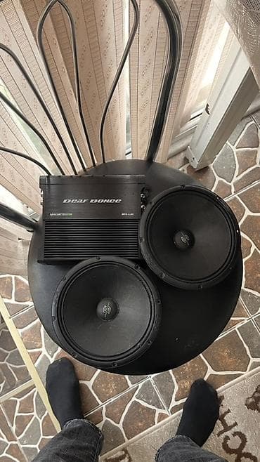 Dinamiklər və sabvuferlər: Maşın audio sistemi dəsti - Gücləndirici: Deaf Bonce Machete MFA 4.60 — 1