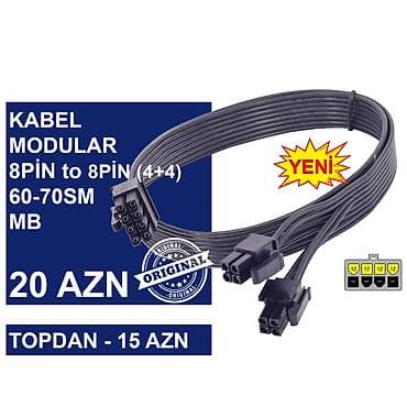 kamera wi fi: Kabellər "8PİN MALE to 8PİN MALE Original” MƏHSULLAR TAM ORİGİNALDIR — 3