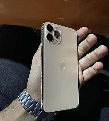 apple iphone 12 pro max: IPhone 11 Pro, 64 GB, Qızılı, Simsiz şarj, Face ID — 1