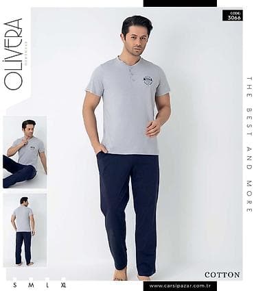 topdan geyim: OLIVERA Homewear – kişi ev geyimi dəsti Topdan qiymetine verilir — 3