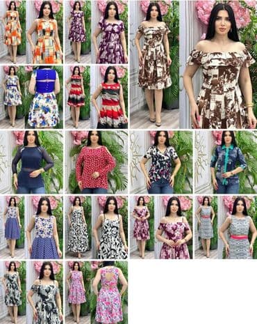 боорсок на заказ бишкек: Повседневное платье, Макси, 2XS — 1