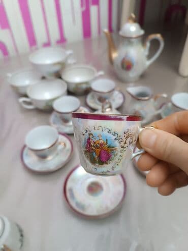 Digər dəstlər və servizlər: Çay dəsti, rəng - Ağ, Madonna, 6 nəfərlik, Yaponiya — 2