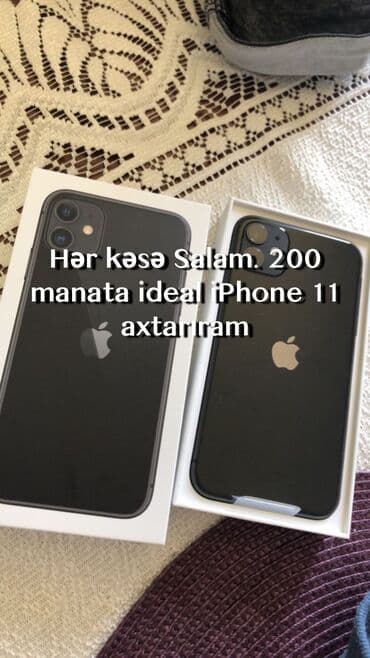 IPhone 11, 64 GB, Qara