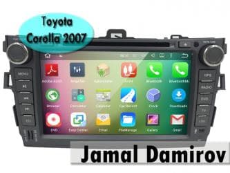 toyota rav4 monitor: Toyota Corolla 2007 üçün DVD-monitor, DVD-монитор для Toyota Corolla — 1