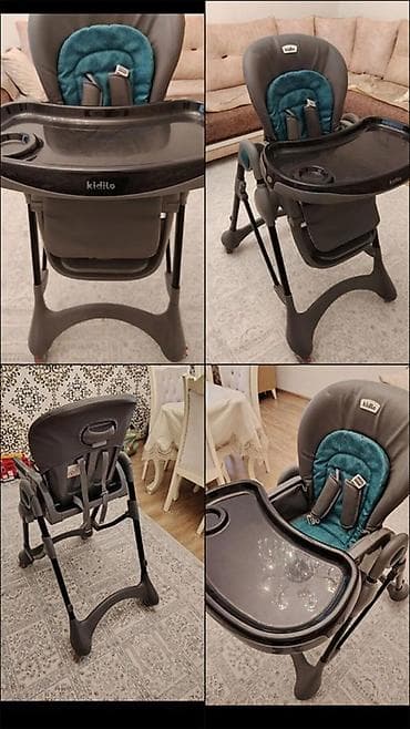 Другие товары для детей: Kidilo uşaq yemək masası yeni kimi qalıb 2 padnosludur kəmər tormuz — 5