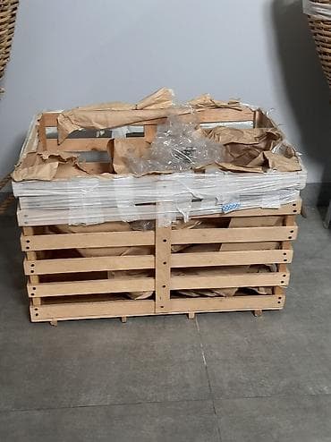 kontener ev: Taxta sandıq/konteyner - Material: təbii ağac (daşımaya uyğun möhkəm — 1