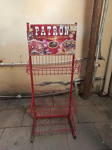 Biznes üçün avadanlıq: Mağaza vitrini – metal tel stend - Material: möhkəm metal — 1