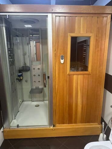 Döşəmə: Sauna-Duş Hunduru-220 eni-120 uzunlugu-180 TƏCİLİ SATİLİR !!! Hec bir — 1
