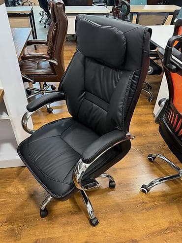 qedimi kreslo: Yeni, Təkərli, Qolları tənzimlənir, Dəri — 7