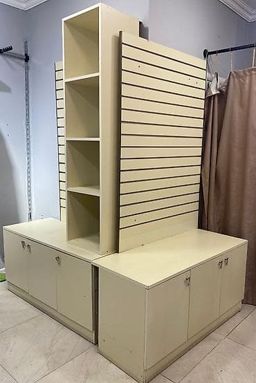 Mağaza vitrini və saxlama modulu dəsti - Material: laminat/MDF tipli — 1