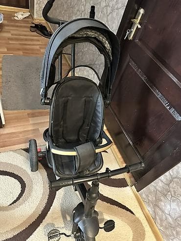 Uşaq üçün 3 təkərli velosiped-araba (tricycle) - Rəng: qara - — 3