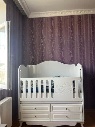 Oğlan və qız üçün, Yeni, Dördbucaq, Beşik, Dəstsiz, Matrassız, Yellənmə mexanizm ilə