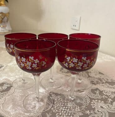 Çaydanlar və qəhvədanlar: Fincanlar, rəng - Qırmızı — 2