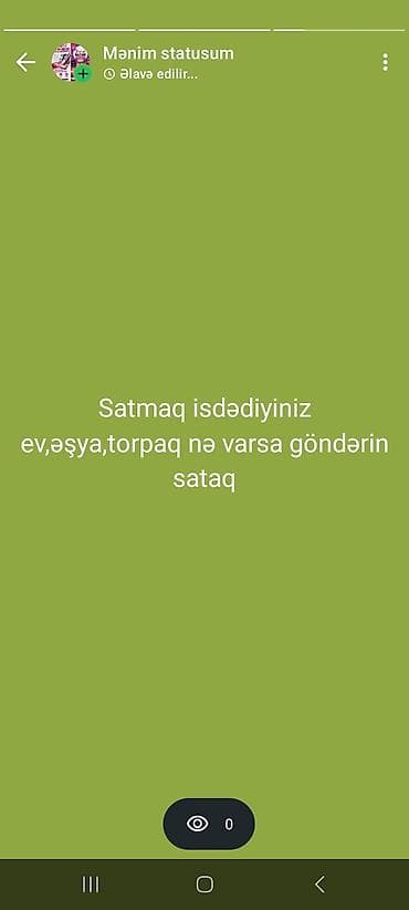 Xidmət: Satışa çıxarma və reklam dəstəyi Satmaq istədiyiniz hər növ