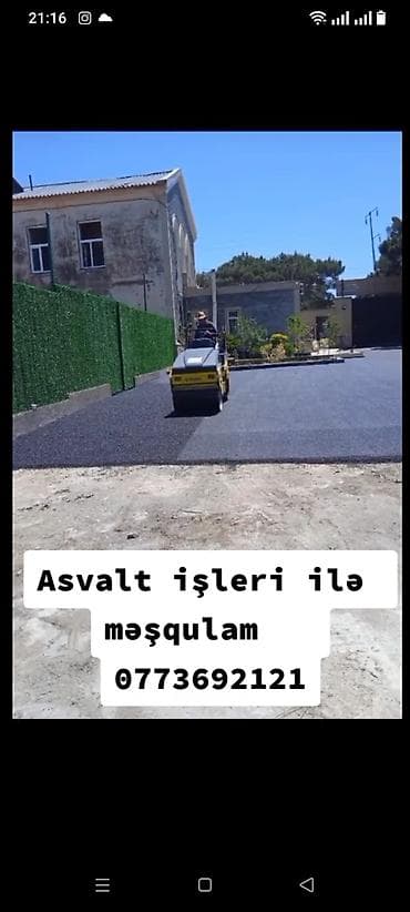 Sağlamlıq və gözəllik: Asfalt işləri – peşəkar icra - Həyət, yol, dayanacaq, giriş-çıxış və — 4