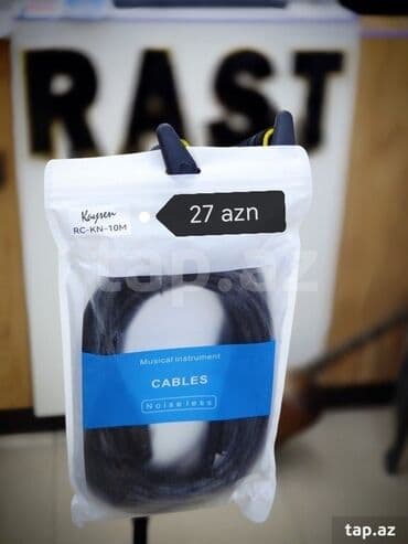 dicey aparatı: Kabel RC-F1 Musiqi alətləri kabeli RC-F1M SES KABELI Gitara kabeli — 16