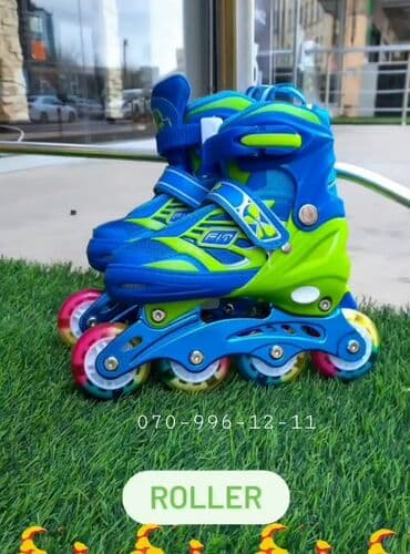 uşaqlar üçün tekerli krosovkalar: Roliklər, kaykaylar 🛼 🔹️4 təkərli roliklər 🔹️Hər ölçüsü var📏 — 1