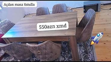 masa və stul dəsti: Masa desdi — 1
