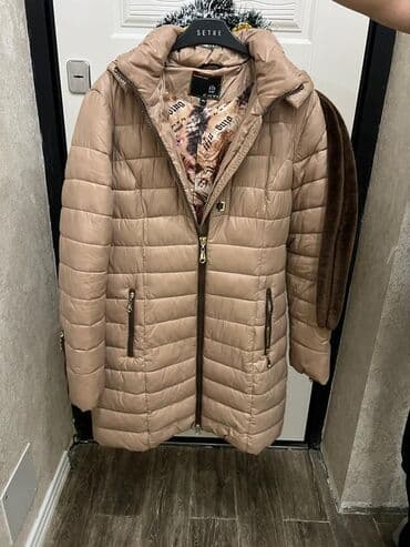 утепленные женские леггинсы: Плащ, XL, 2XL, цвет - Бежевый — 1