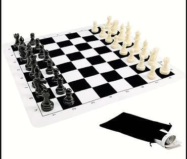 Şahmat dəsti. Yenidi✅ Fiqurları lövhəni daşımaq üçün torbası var