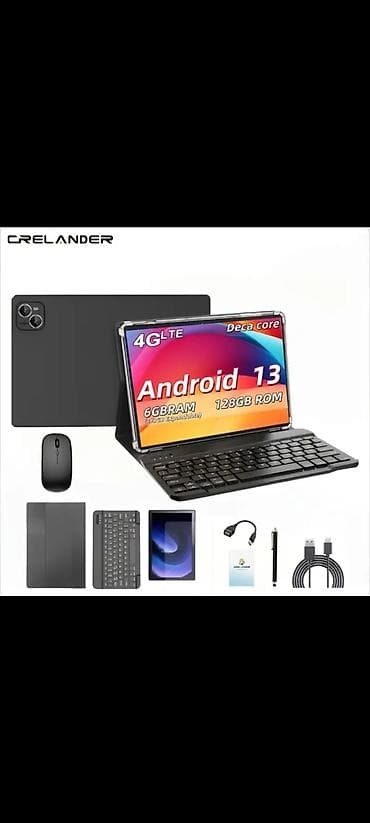 CRELANDER planşet dəsti Əsas xüsusiyyətlər: - Android 13 əməliyyat