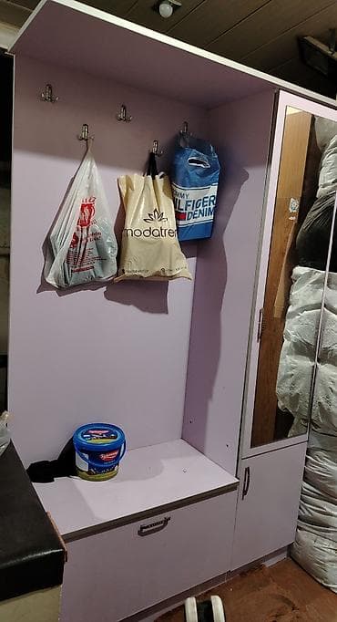 ışkaf: 1 qapı, Güzgülü, Digər rəng, Digər material, Açılan, Düz dolab — 3