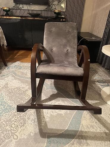 mudir kreslosu: Kreslo-kaçalka, Vеlur parça — 3