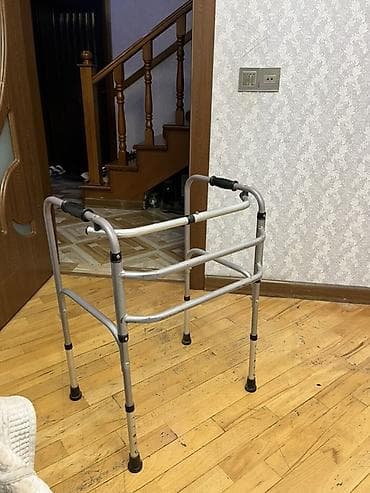 Ходунки, костыли, трости, роллаторы: Yüngül aluminiyum gəzinti çərçivəsi (rolatorsuz model) - Material — 2
